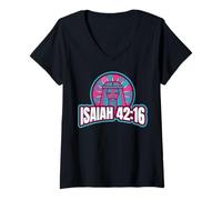Womens Inspiring Isaiah 42:16 featuring Lord of Everyone V-Neck T-Shirt