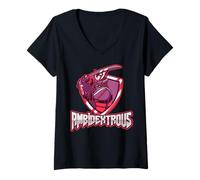 Womens Inspiring Samurai Ambidextrous V-Neck T-Shirt
