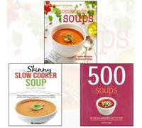 Women's Institute: Homemade Soups [Hardcover] and 500 Soups 3 Books Bundle Collection With The Perfect Gift Journal (The Skinny Slow Cooker Soup Recipe Book)