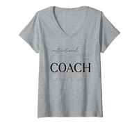 Womens Instructional Coach Back To School Matching Group V-Neck T-Shirt