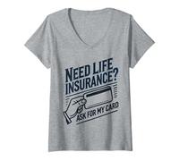 Women's Insurance Actuary Claims Handler Insurance Broker V-Neck T-Shirt