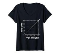 Womens Integral from A to Z Math Joke Funny Calculus Expression V-Neck T-Shirt