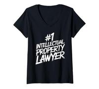 Womens Intellectual Property Lawyer V-Neck T-Shirt