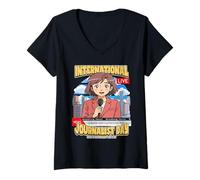 Women's International Journalist Day November 19th V-Neck T-Shirt