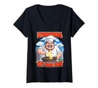 Women's International Shift Worker Sunday V-Neck T-Shirt