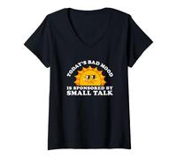 Women's Introvert Awkward Small Talk V-Neck T-Shirt