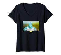 Womens Invincible I'm The Clone Sad Mauler In Jail Cell V-Neck T-Shirt