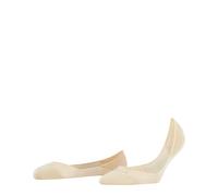 FALKE Women's Invisible Step Medium Cut W In Cotton No-Show Plain Liner Socks 1 Pair, Beige Cream 4011, 5.5-6.5
