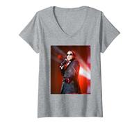 Women's INXS Michael Hutchence Elegantly Wasted World Tour 1997 V-Neck T-Shirt