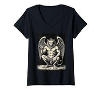 Women's Ipos He Knows All Things V-Neck T-Shirt