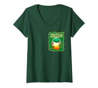 Women's Ireland Chicken Irish V-Neck T-Shirt