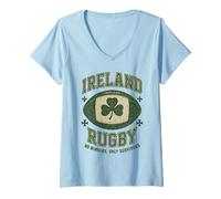 Womens Ireland Rugby No Winners, Only Survivors V-Neck T-Shirt