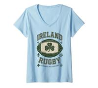 Womens Ireland Rugby No Winners, Only Survivors V-Neck T-Shirt
