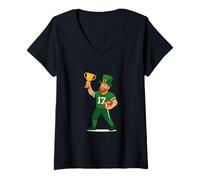 Womens Irish Champion #17 V-Neck T-Shirt