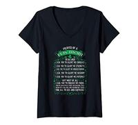 Womens Irish Dancer Mom Prayer of a Feis Mom Gift Dance Mom Ireland V-Neck T-Shirt