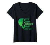 Women's Irish Dancer Outfit Irish Dance V-Neck T-Shirt