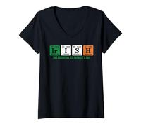 Womens Irish Elements The Essential St Patrick's Day V-Neck T-Shirt