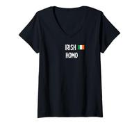 Womens Irish Homo - Cute Gay Gifts for Men and Women V-Neck T-Shirt