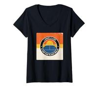 Women's Ironic Padel Quote Glasswall Hobby V-Neck T-Shirt