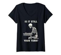 Women's is It My Turn Yet? Bold Statement for Gamer V-Neck T-Shirt
