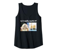 Womens is It Really Worth It Silly Seal Meme Tank Top