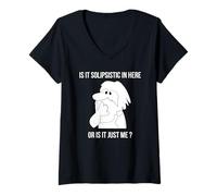 Womens Is It Solipsistic In Here, Or Is It Just Me Fun Solipsism V-Neck T-Shirt