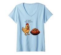 Womens is That You Bro Chicken Lover General TSO Chicken Men Women V-Neck T-Shirt