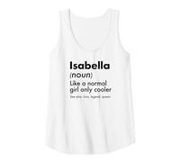 Womens Isabella Like A Normal Girl Only Cooler Queen First Name Tank Top