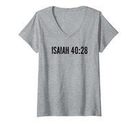 Women's Isaiah 40:28 - Bible Verse Gifts for Easter V-Neck T-Shirt