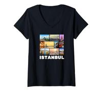 Womens Istanbul Turkey Souvenir/Istanbul V-Neck T-Shirt