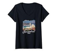 Women's Istanbul Turkey Souvenir/Istanbul V-Neck T-Shirt