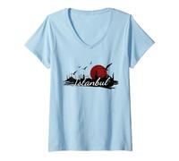 Womens Istanbul, Turkey V-Neck T-Shirt