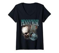 Women's IT (2019) Pennywise Bootleg V-Neck T-Shirt