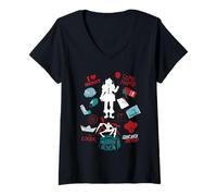 Women's IT (2019) Pennywise Icons V-Neck T-Shirt