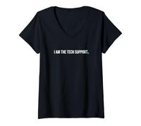 Women's IT Consultant I'm The Tech Support Computer Technician V-Neck T-Shirt