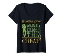 Womens It cost lot of money to look this cheap Cash Money V-Neck T-Shirt