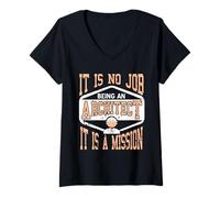 Womens It is No Job Being an Architect It is A Mission Present V-Neck T-Shirt