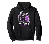 Womens It’s My 53rd Birthday Queen Est 1973 53 Years Old Pullover Hoodie