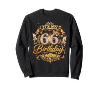 Womens It’s My 66th Birthday 66 Years Old Birthday Queen Sweatshirt