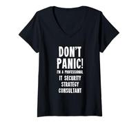 Womens IT Security Strategy Consultant V-Neck T-Shirt
