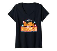 Womens It Takes a Lot of Balls to Win at Bingo T-Shirt V-Neck T-Shirt
