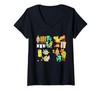 Womens Italian Brainrot a Steal a brainrot V-Neck T-Shirt