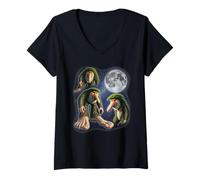 Womens Italian Brainrot BRR BRR Patapim 3 Moon Brain Rot Meme Weird V-Neck T-Shirt