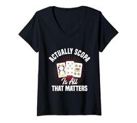 Womens Italian Card Game Player Scopa Lover That Matters Scopa V-Neck T-Shirt