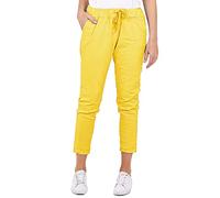 Women's Italian Elastic Waist Trouser Plain Magic Pants Ladies Casual Active Yoga Jogger Comfy Trousers UK 8-22 (20-22, Mustard)