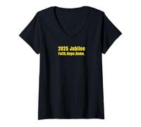 Womens Italian Holy Year 2025 Rome Jubilee Tops, Tees & Accessories V-Neck T-Shirt