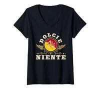 Womens Italian Sicilian Heritage Apparels Sicily Trinacria Flag V-Neck T-Shirt