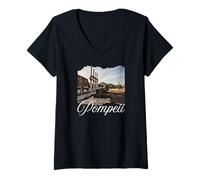 Womens Italy Pompeii V-Neck T-Shirt