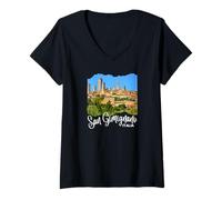 Women's Italy San Gimignano V-Neck T-Shirt