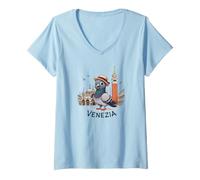 Women's Italy Venice V-Neck T-Shirt